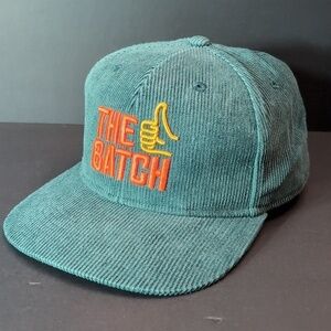 The Batch Men's Green Corduroy Snapback Hat.